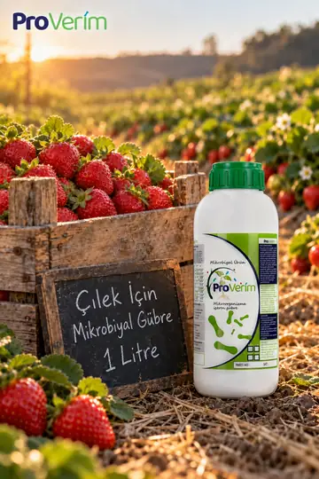 Çilek için Proverim mikrobiyal gübre