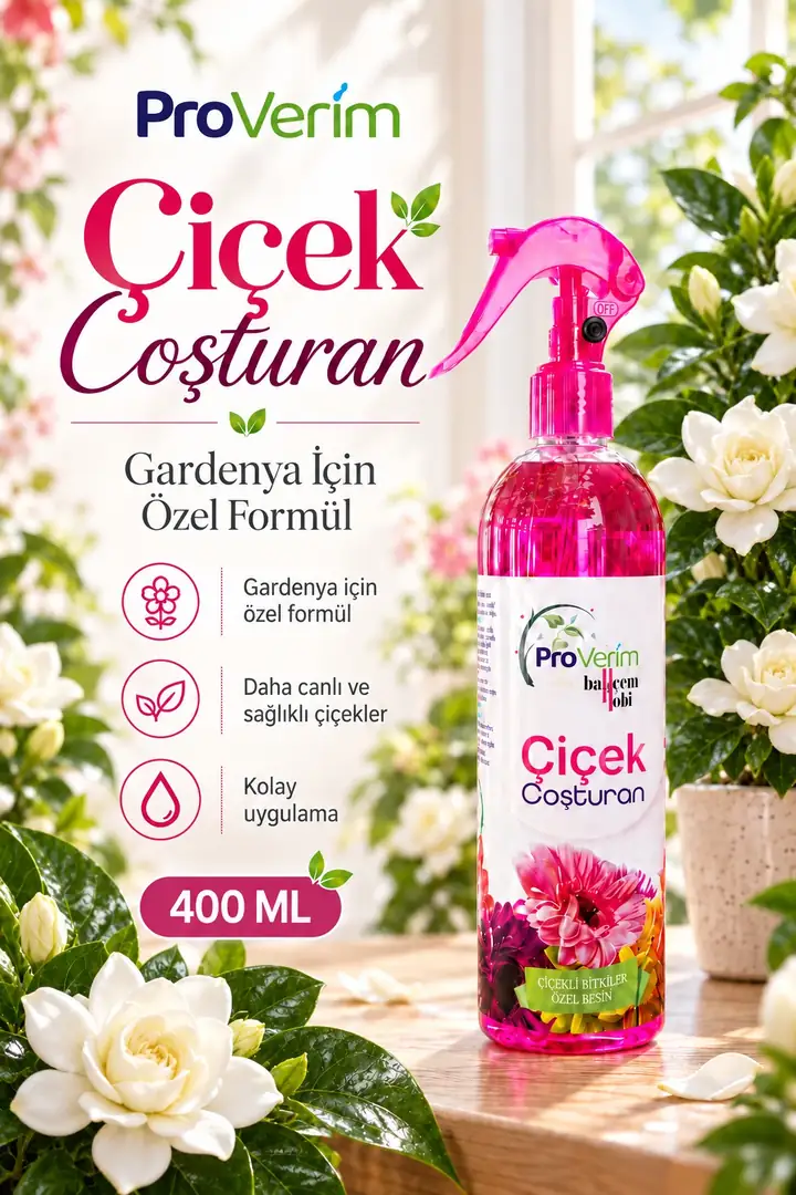 Gardenya için Bitki Besini Sprey 400 ml – Proverim Çiçek Coşturan