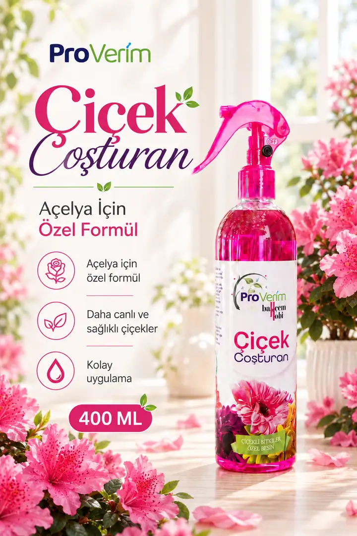 Açelya için Bitki Besini Sprey 400 ml – Proverim Çiçek Coşturan